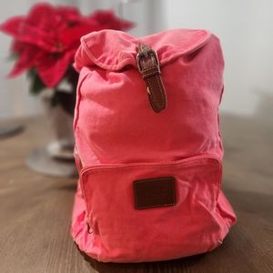 Pink Victoria's Secret Neon Pink Backpack 11"W X 5"D X 16"H